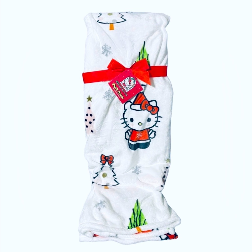 🎄🎀 Hello Kitty Oversized Christmas Throw Blanket